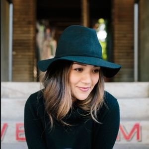 J. Crew Classic Wool Fedora in Black